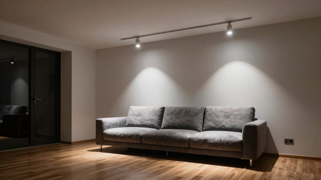 evenly spaced fixture placement