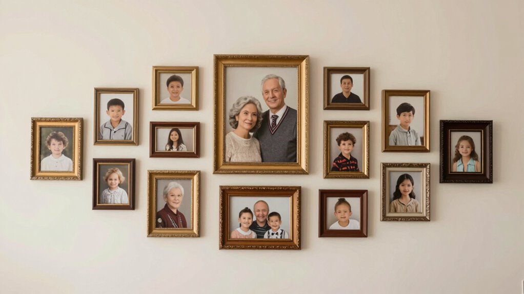 harmonious photo wall layout