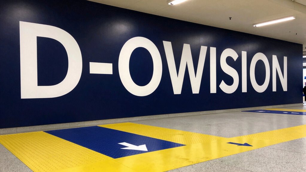 high contrast signage visibility