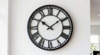 ideal height for oversized clock