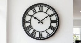 ideal height for oversized clock