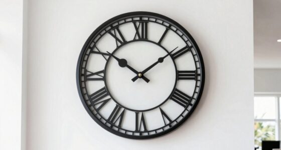 ideal height for oversized clock