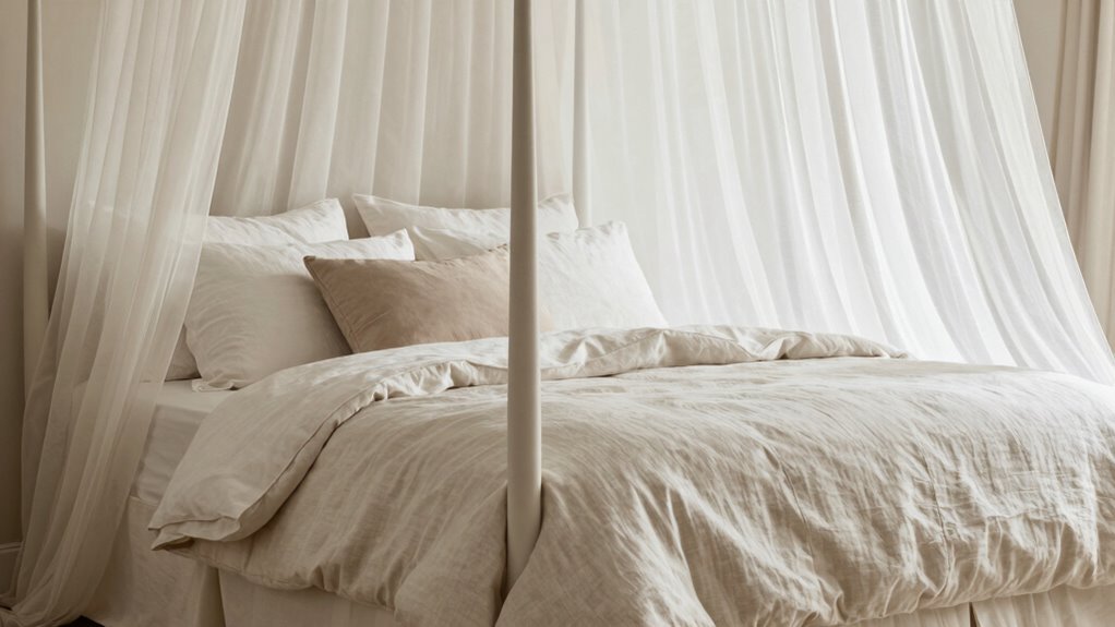 layered bedding enhances visual weight