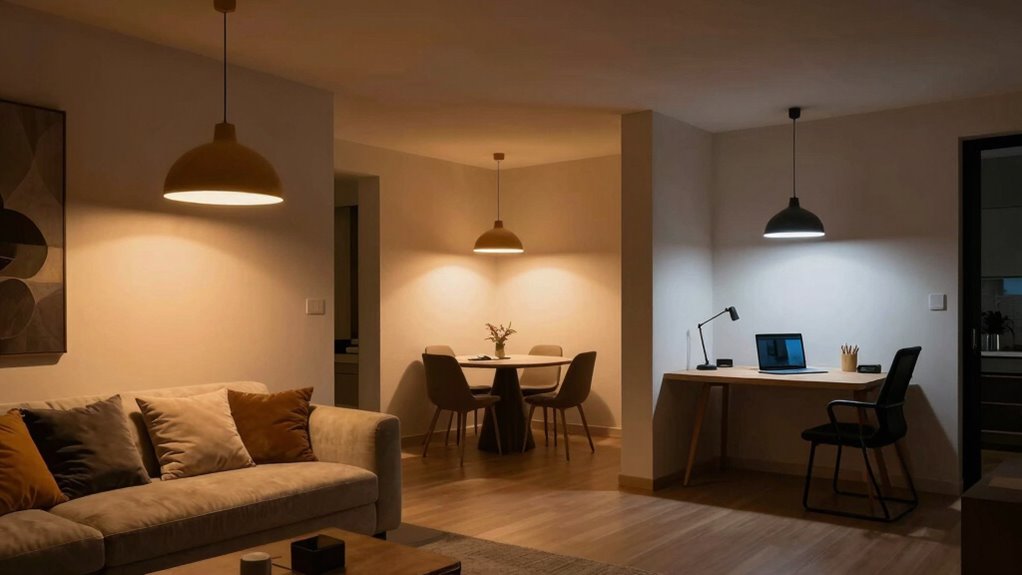 layered lighting creates ambiance