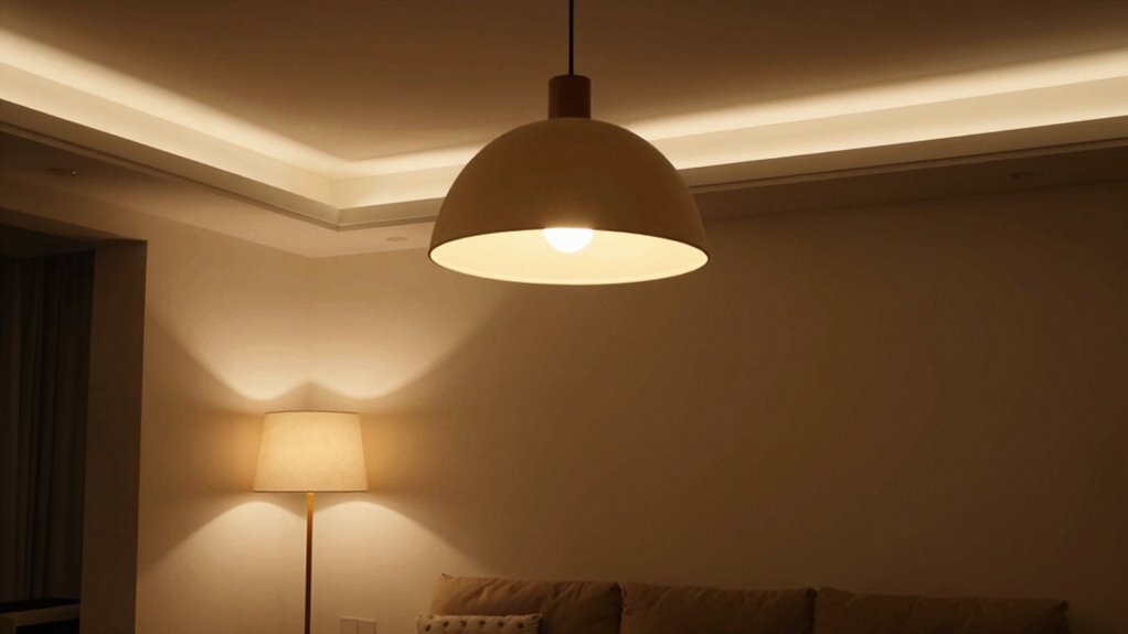 layered warm lighting design