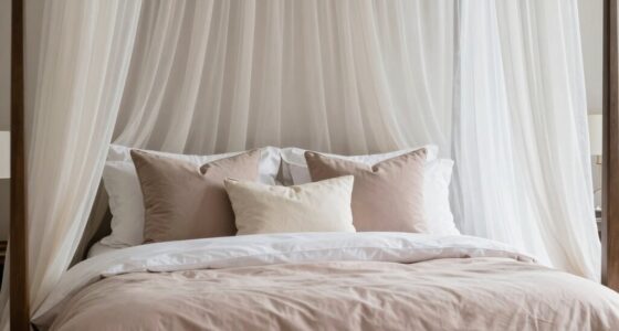 light layered bedding decor