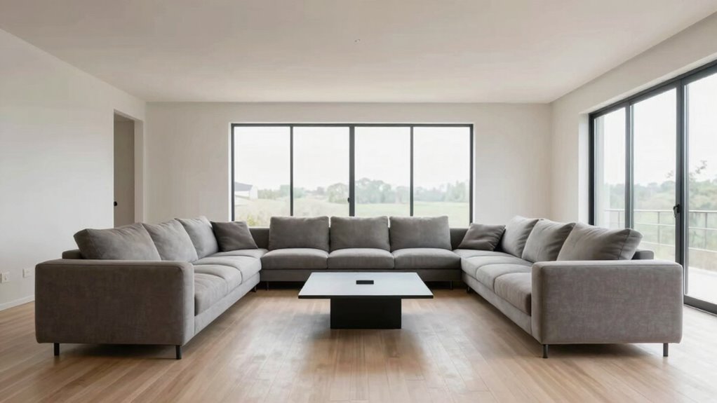 maintain space around sofa