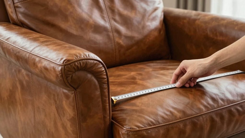 measure seat and arm width