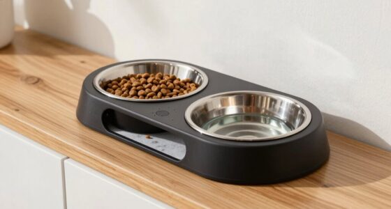 mess free pet feeding station