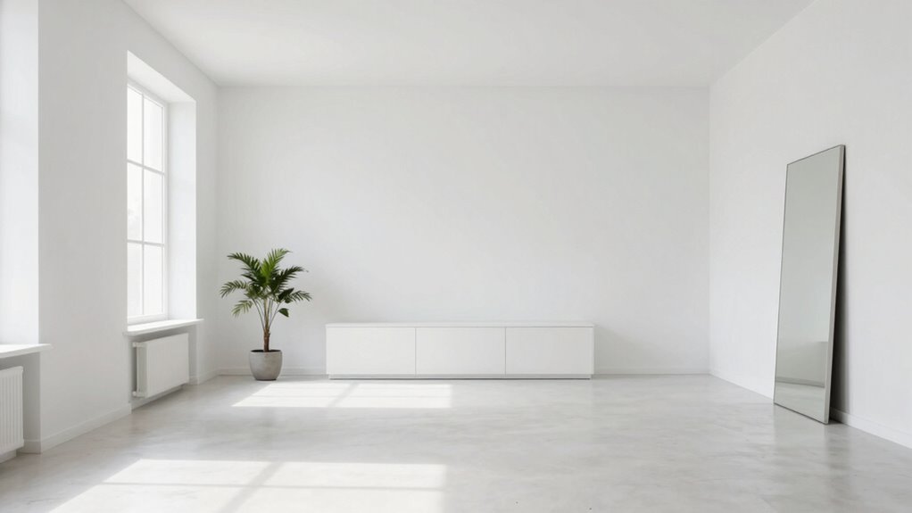 minimal decor enhances spaciousness