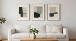 minimalist three item decor