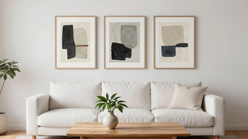 minimalist three item decor