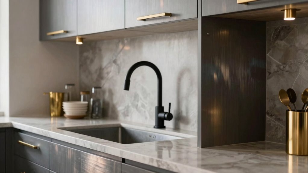 mixing metal finishes effectively