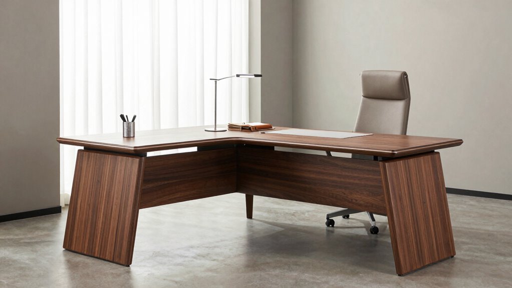 open u shaped desk design