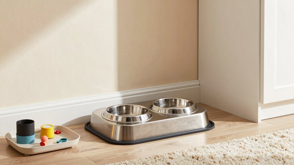 optimal pet feeding zone placement