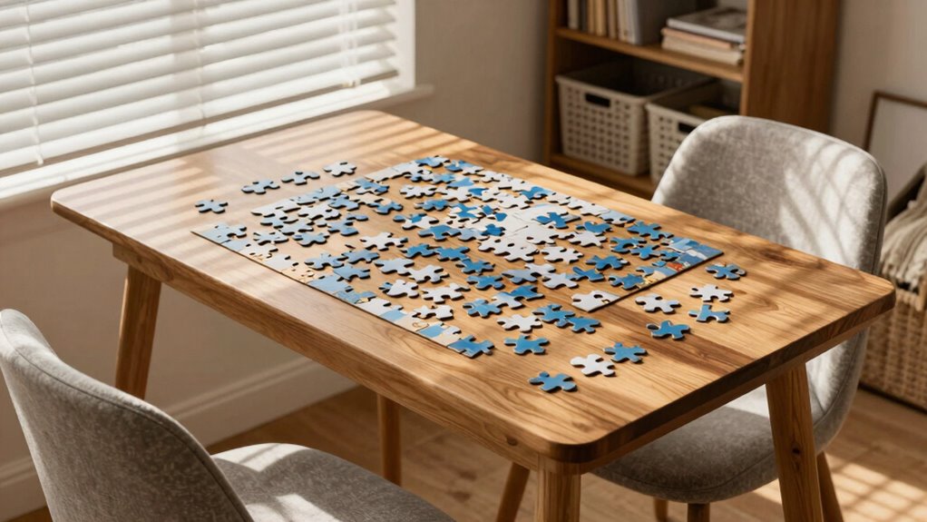 optimal puzzle workspace height