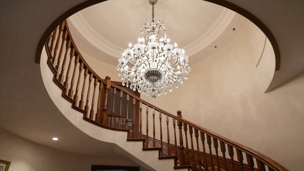 optimal stairway lighting height