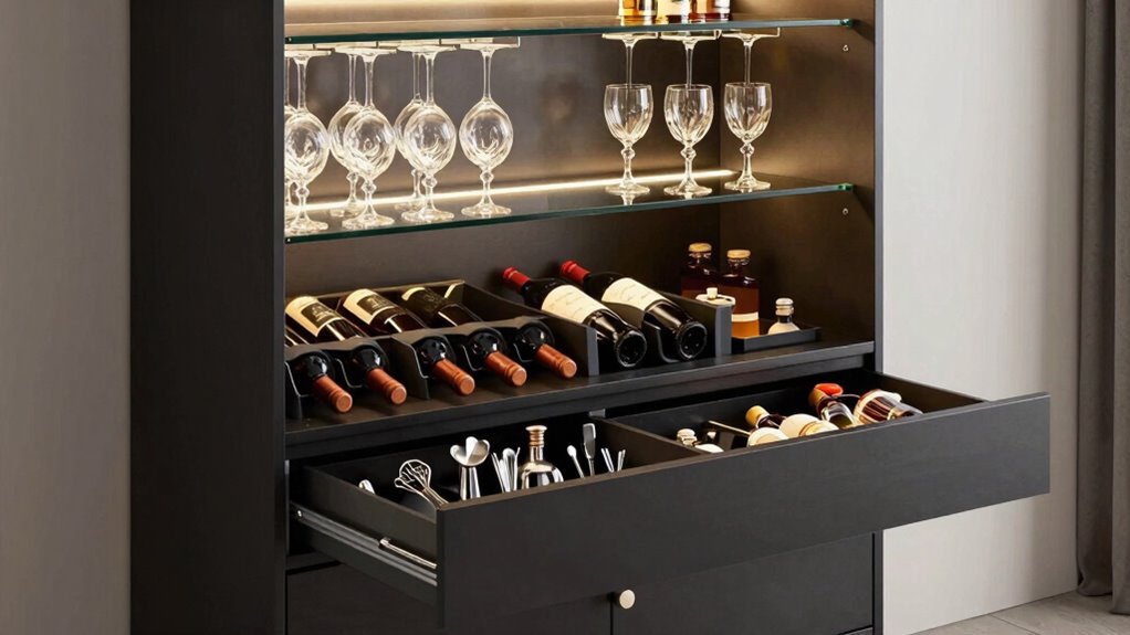 optimize bar storage space
