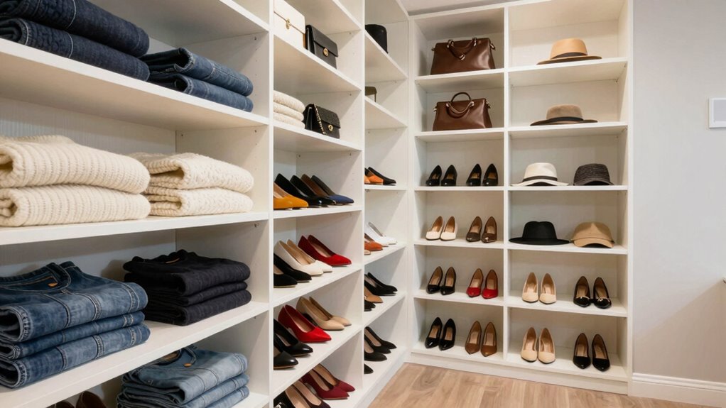 optimize wardrobe shelf heights