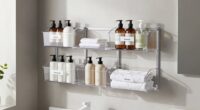 organized bathroom storage zones