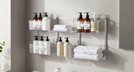 organized bathroom storage zones