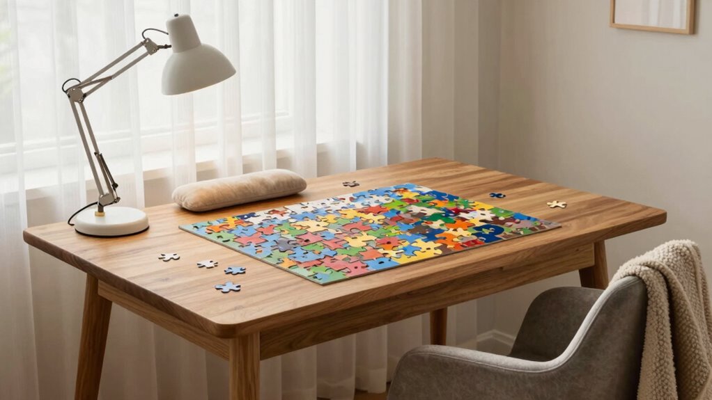 organized clean well lit workspace