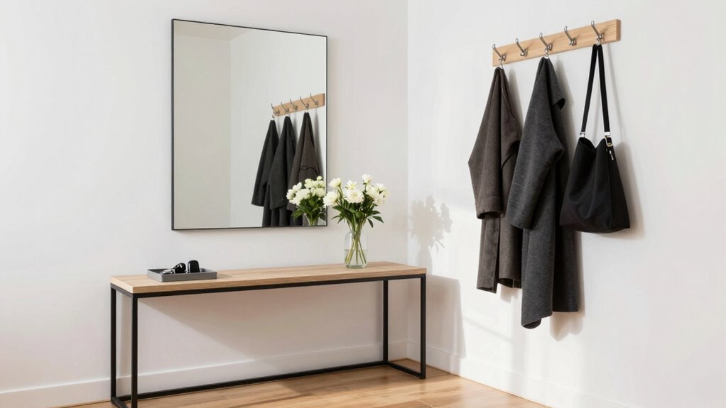 organized clutter free entryway