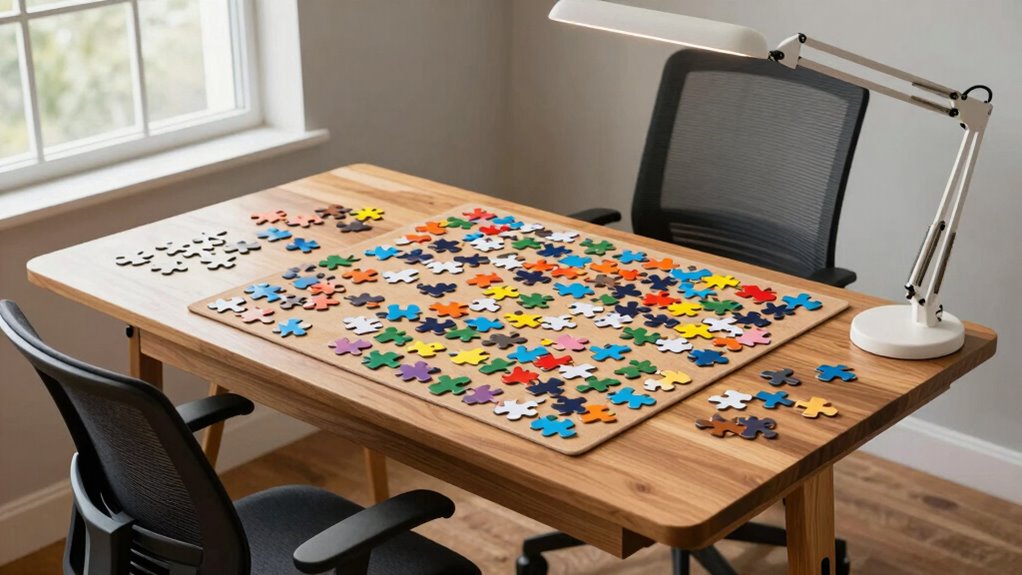organized puzzle workspace tips