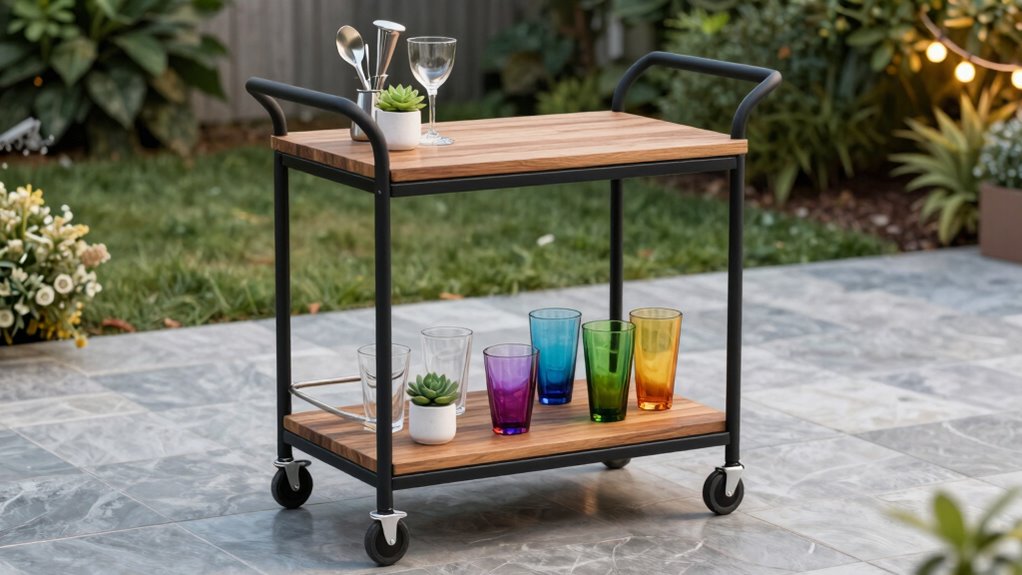 outdoor bar cart considerations