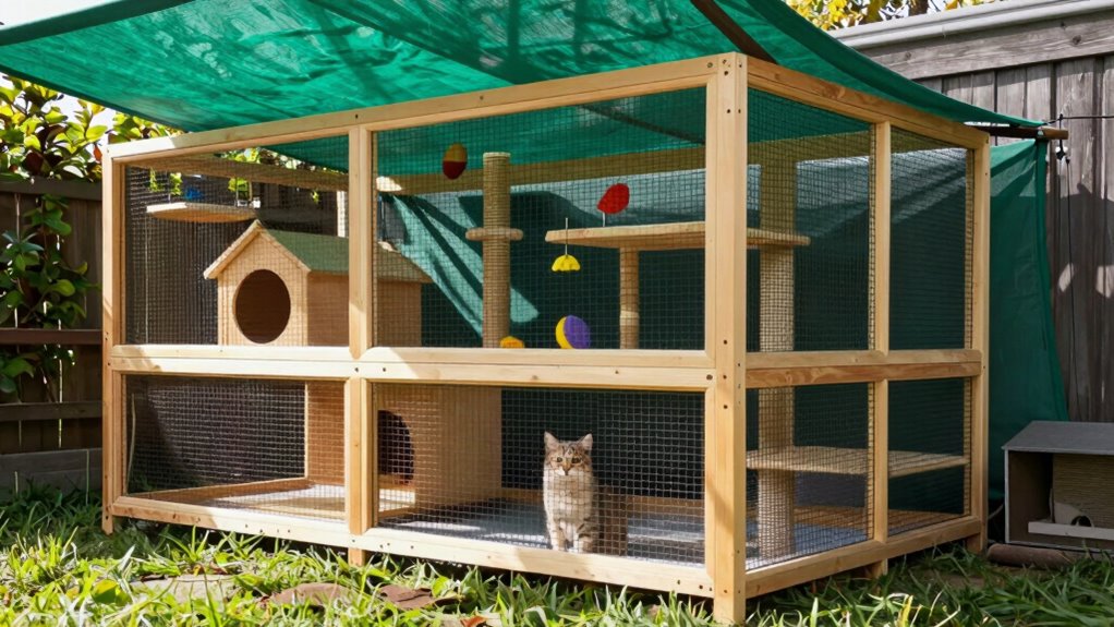 outdoor cat enclosure design