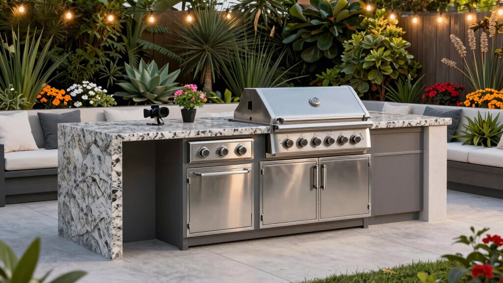 outdoor kitchen island factors