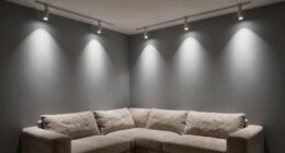 overly bright spotlights