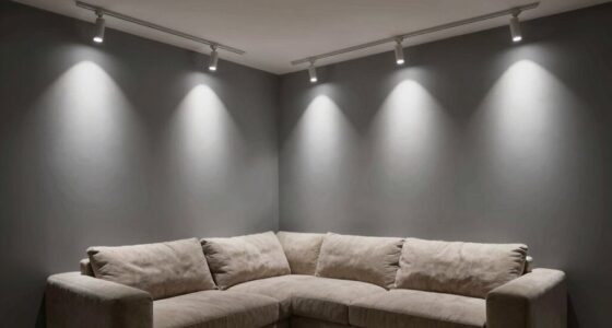 overly bright spotlights