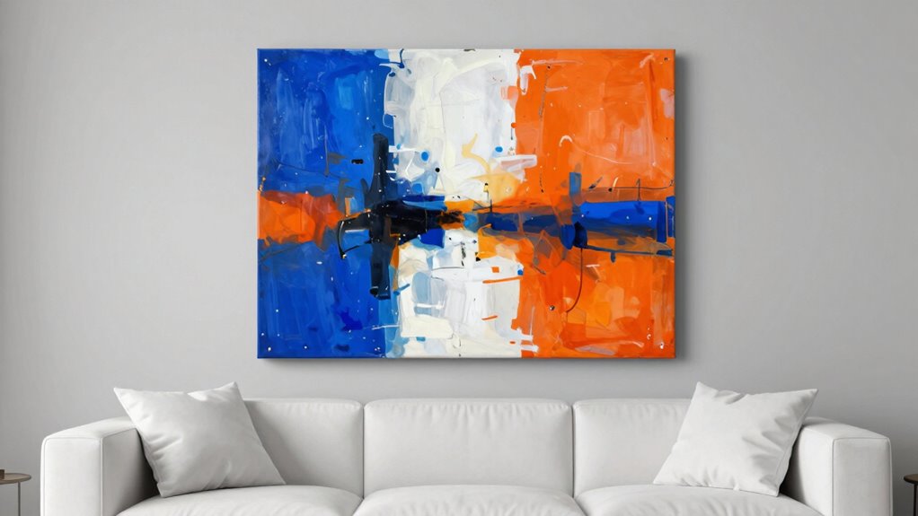 perfectly hung art placement
