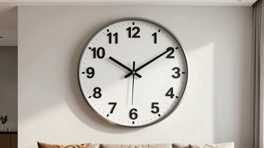 proper large clock installation