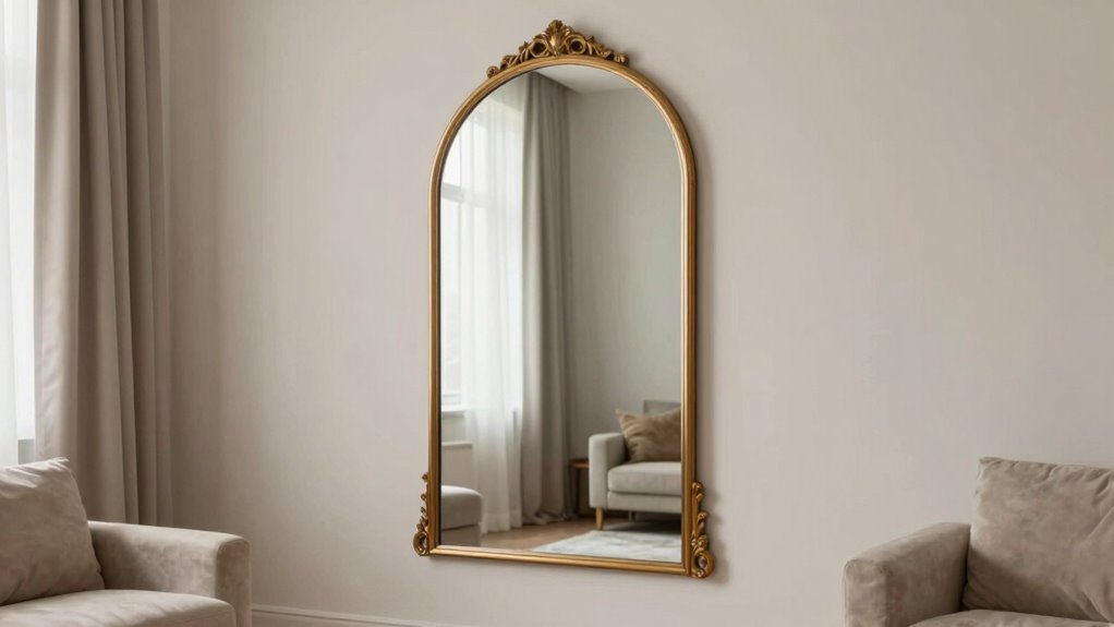 proper mirror hanging height