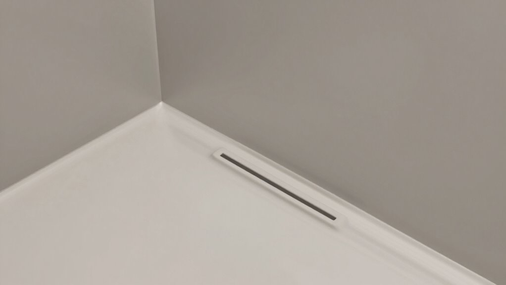 proper shower slope and drainage