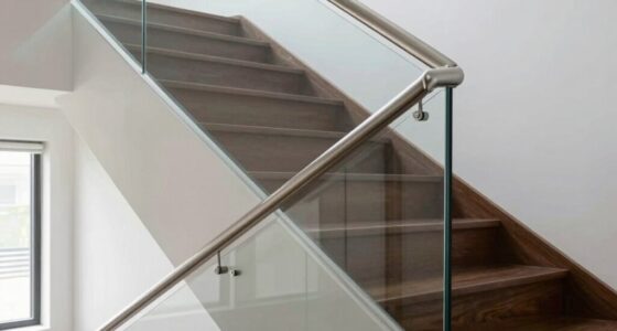 proper stylish handrail placement