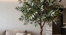 realistic 7 foot faux olive trees
