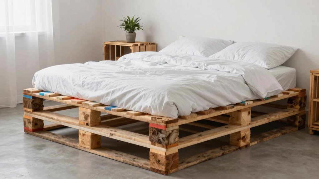 recycled materials for sturdy bed