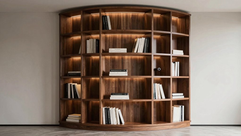rotating bookcases price range