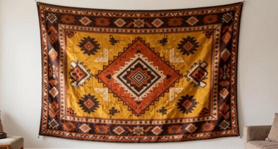 securely hang oversized tapestry