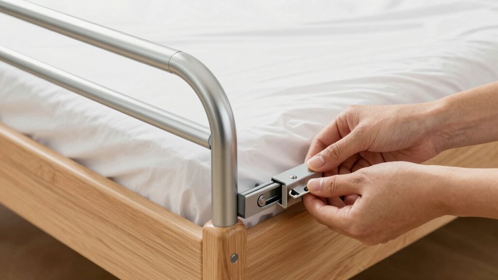 securely install bed rails