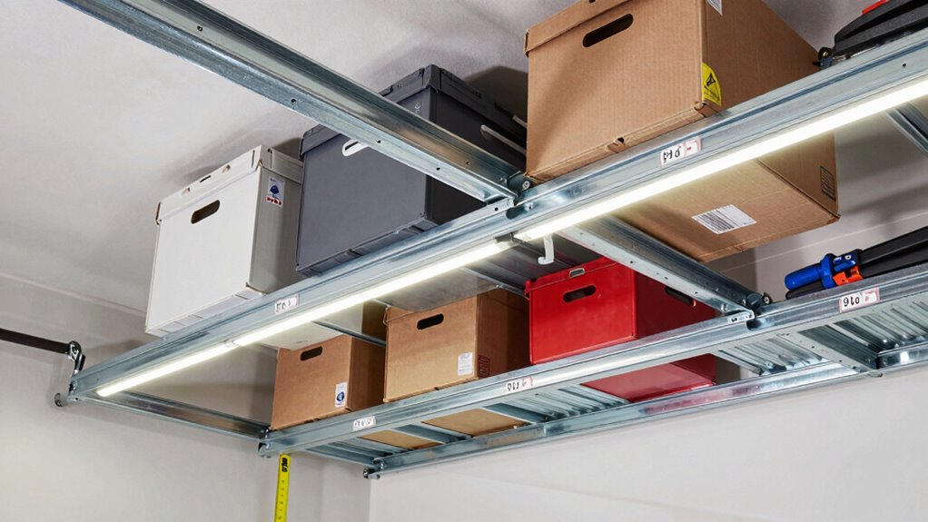 securely install heavy duty shelves