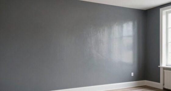 simple one color two finish wall