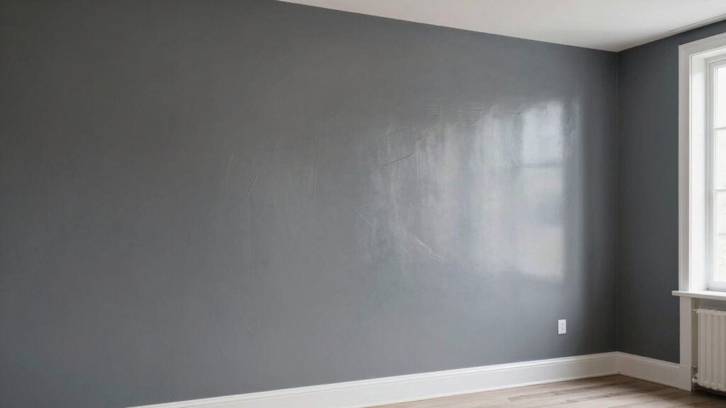 simple one color two finish wall