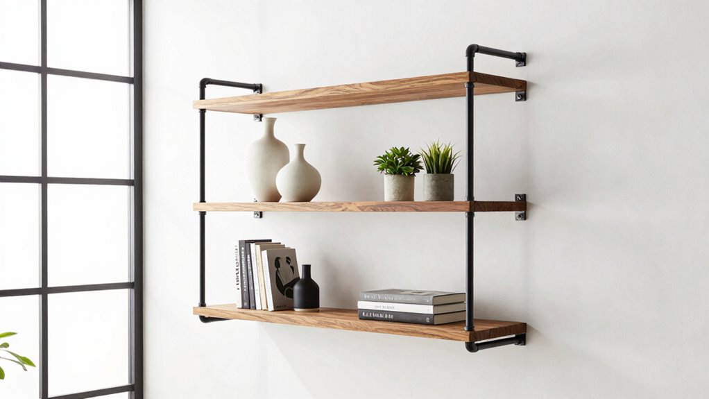 strategic pipe shelf placement