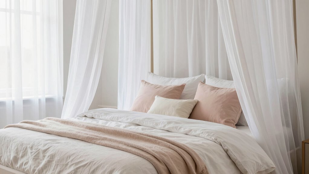 streamlined elegant bedding arrangement