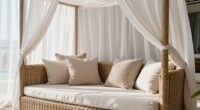 stylish wicker daybed canopy