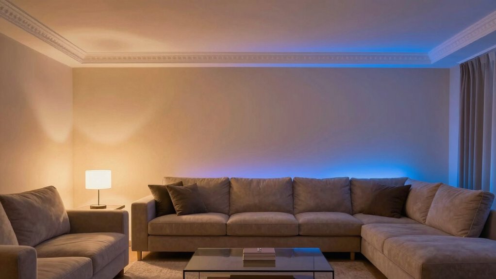 subtle lighting enhances home elegance